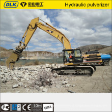Escavadora hidráulica de cisalhamento, triturador e pulverizador para a demolição de edifícios